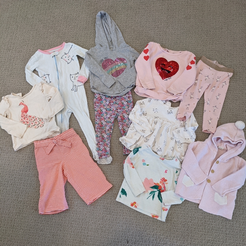 Toddler girl bundle, size 18-24mts and 2T